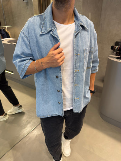 Camisa Boxy Jean Clarito