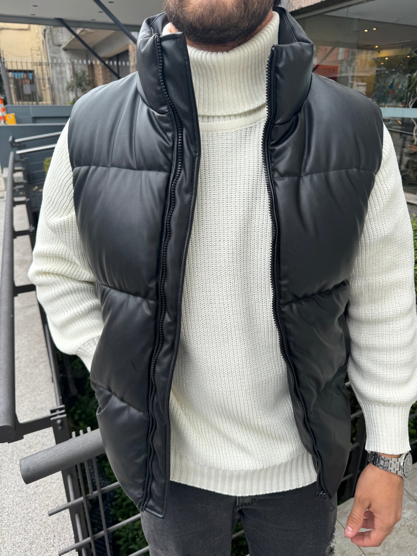Chaleco Puffer Negro