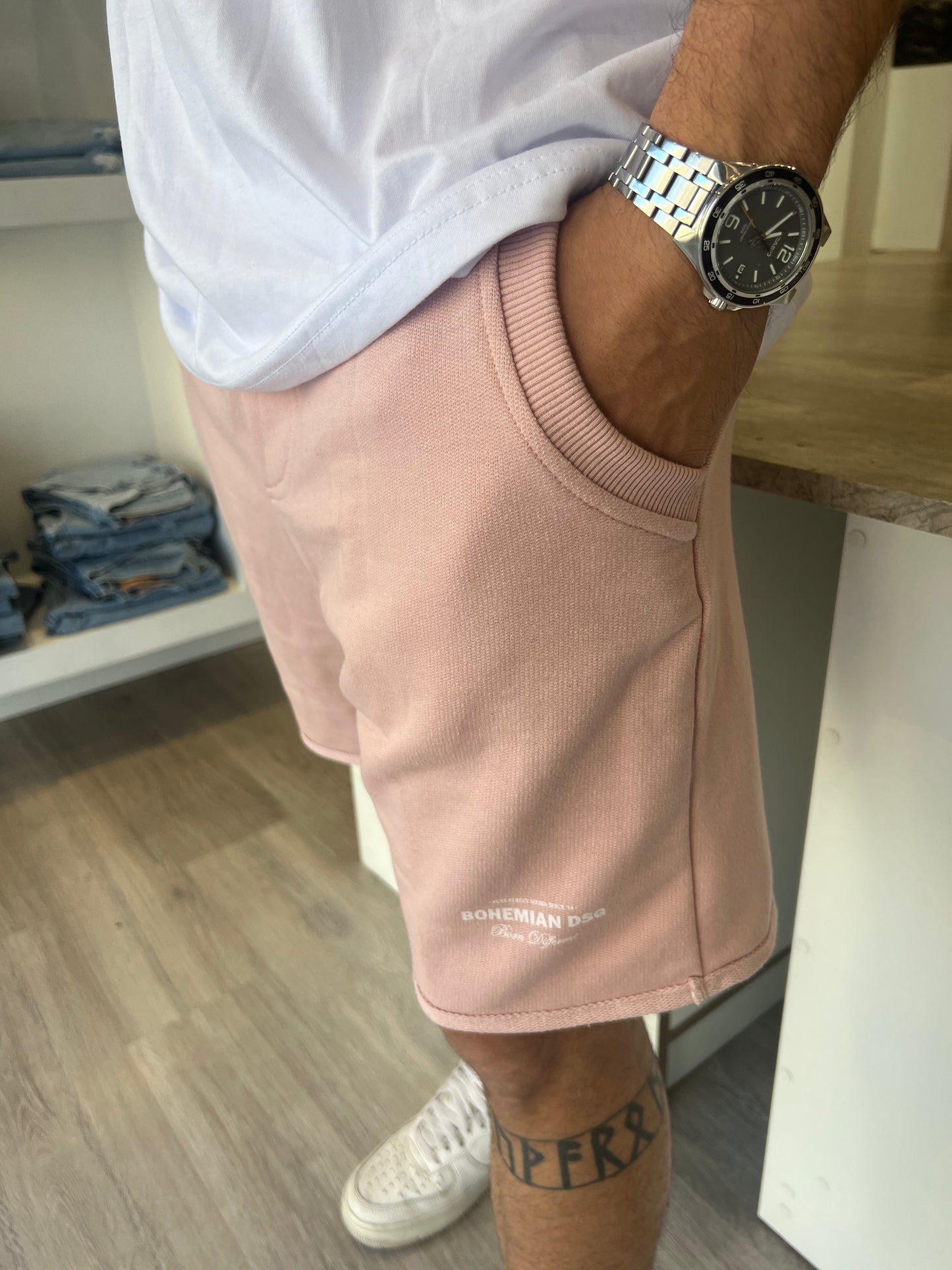 Bermuda Deportiva Rosa