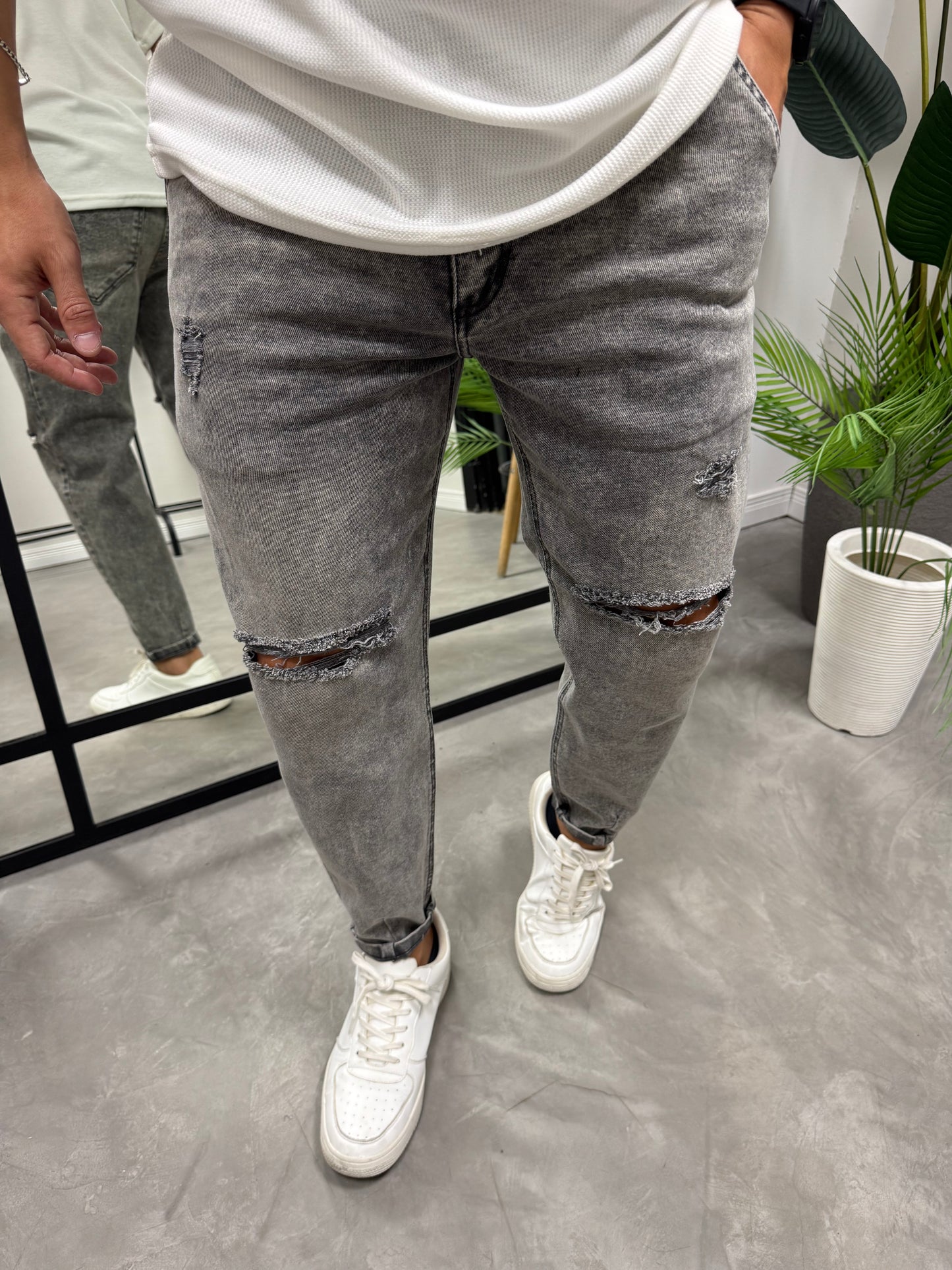 Slouchy Grey Roto