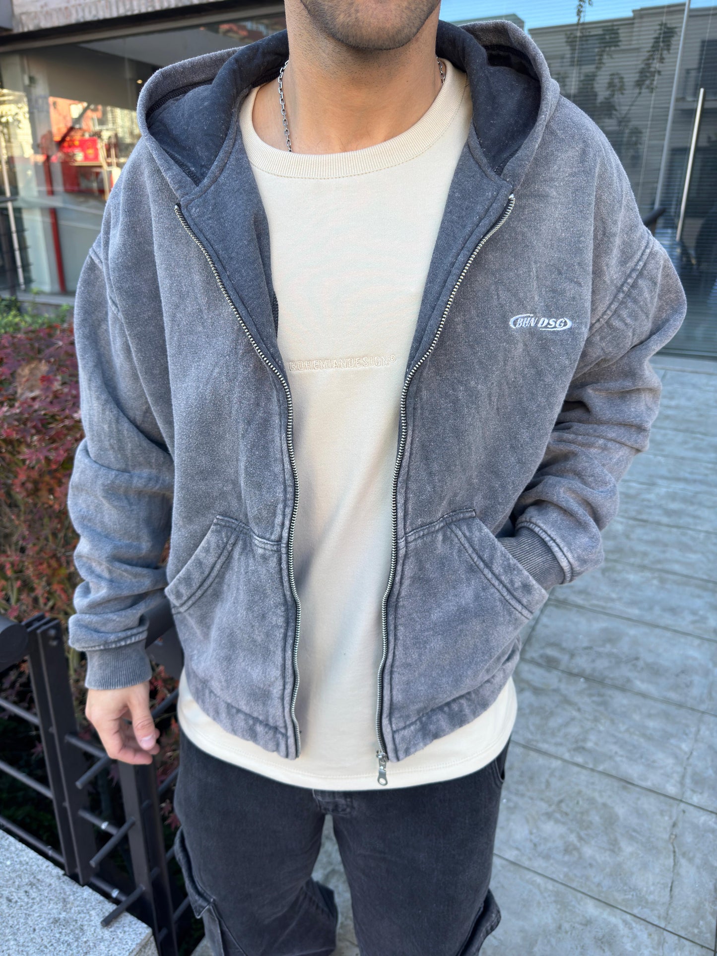 Campera Boxy Lavada