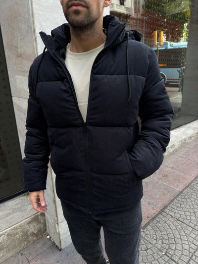 Campera Puffer Gamuza