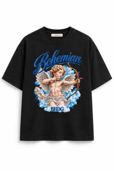 Remera Boxy CUPID Black