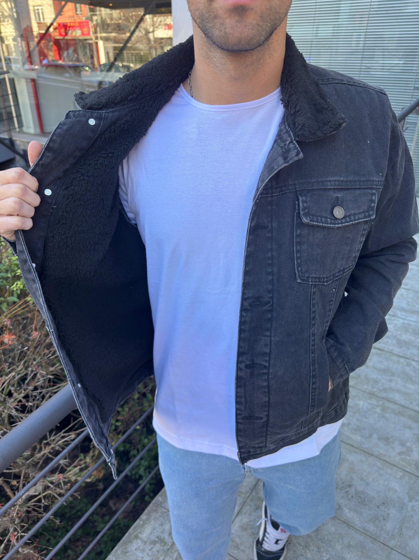 Chaqueta Corderito Total Black