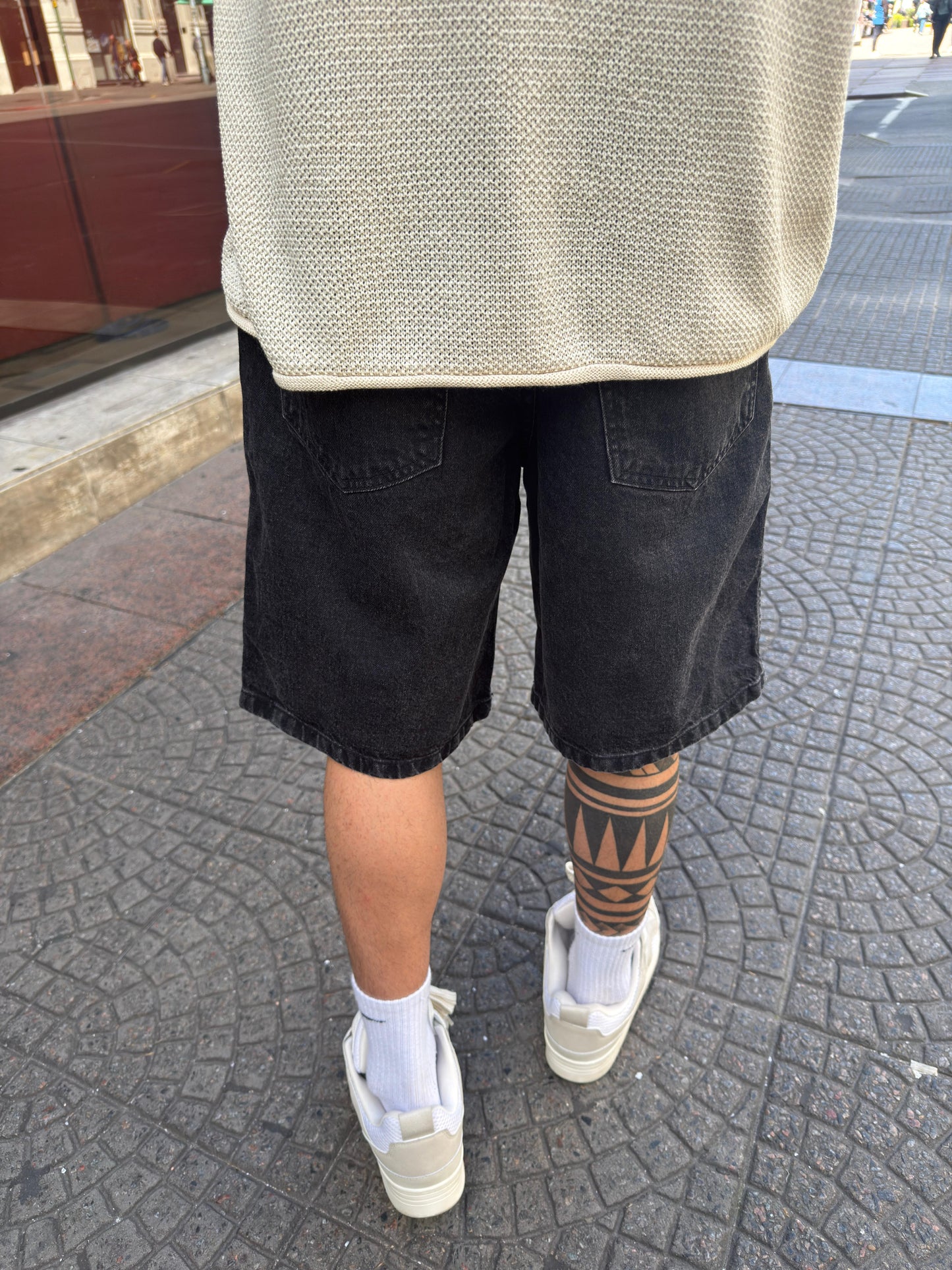 Bermuda BAGGY Black Gastado