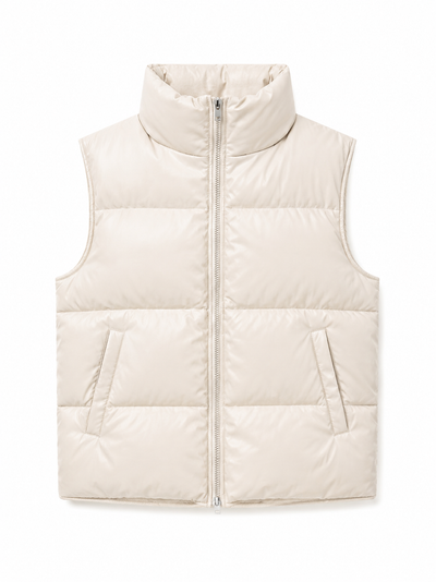 Chaleco Puffer Beige