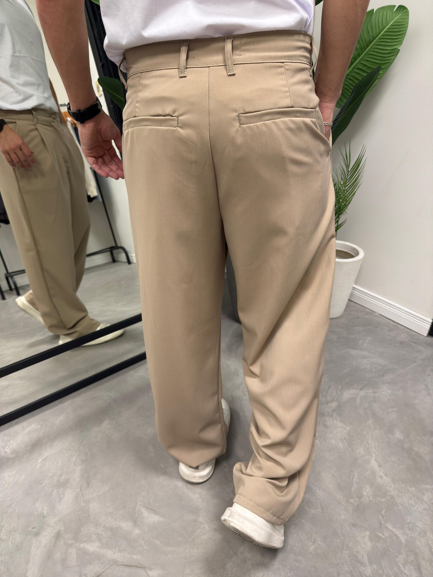 Pantalón BAGGY Sastrero Beige