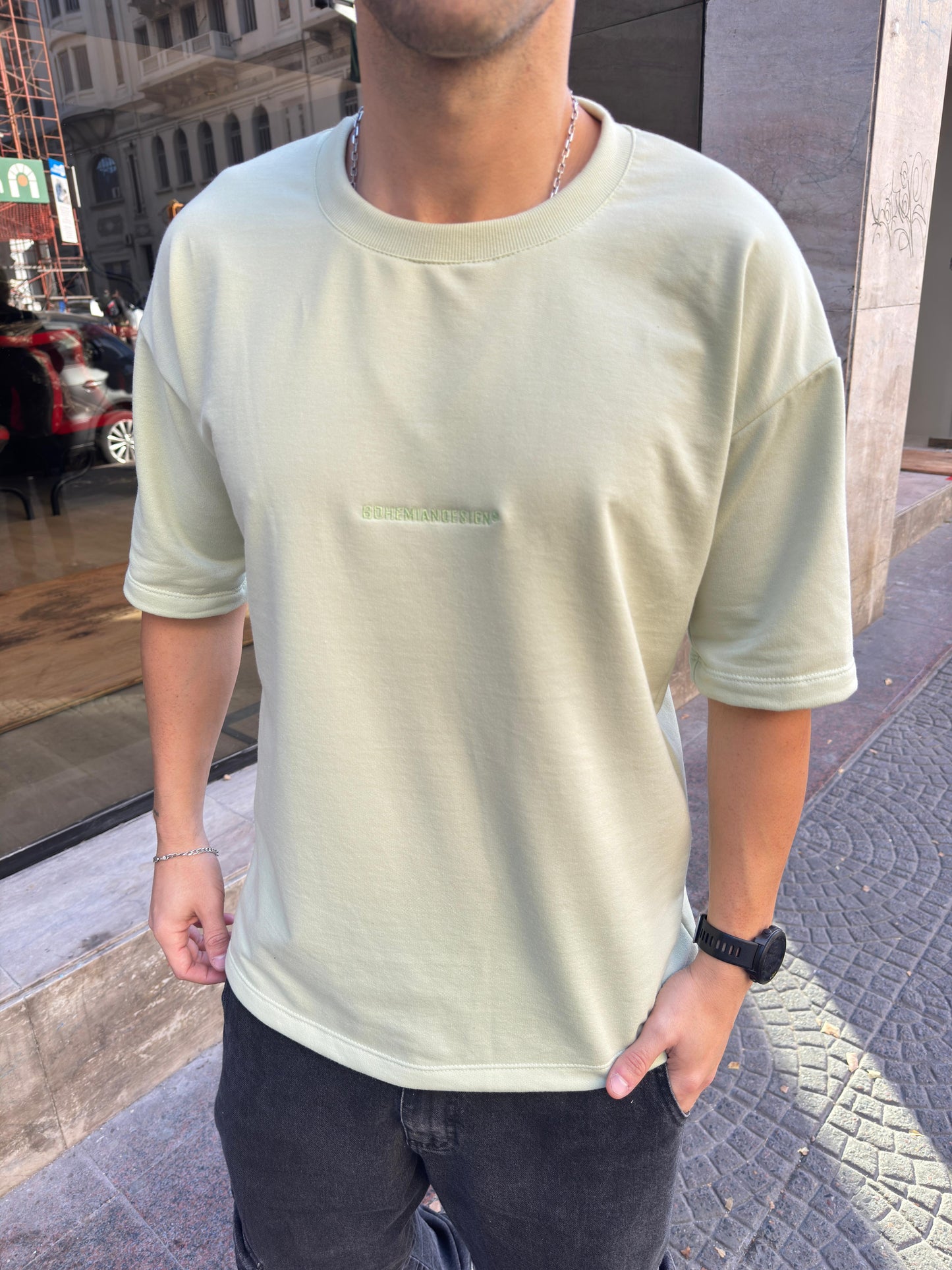 Remera Algodón Pesado Verde