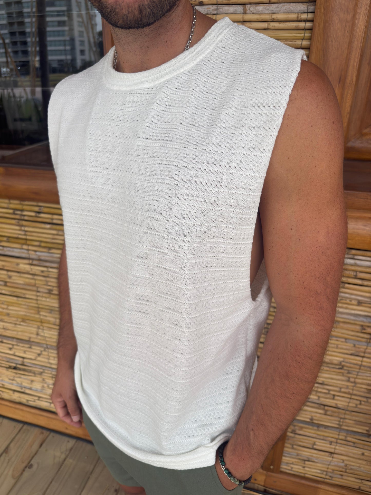 Musculosa Santorini White