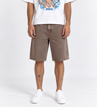 Bermuda BAGGY Pigmentada Castaña