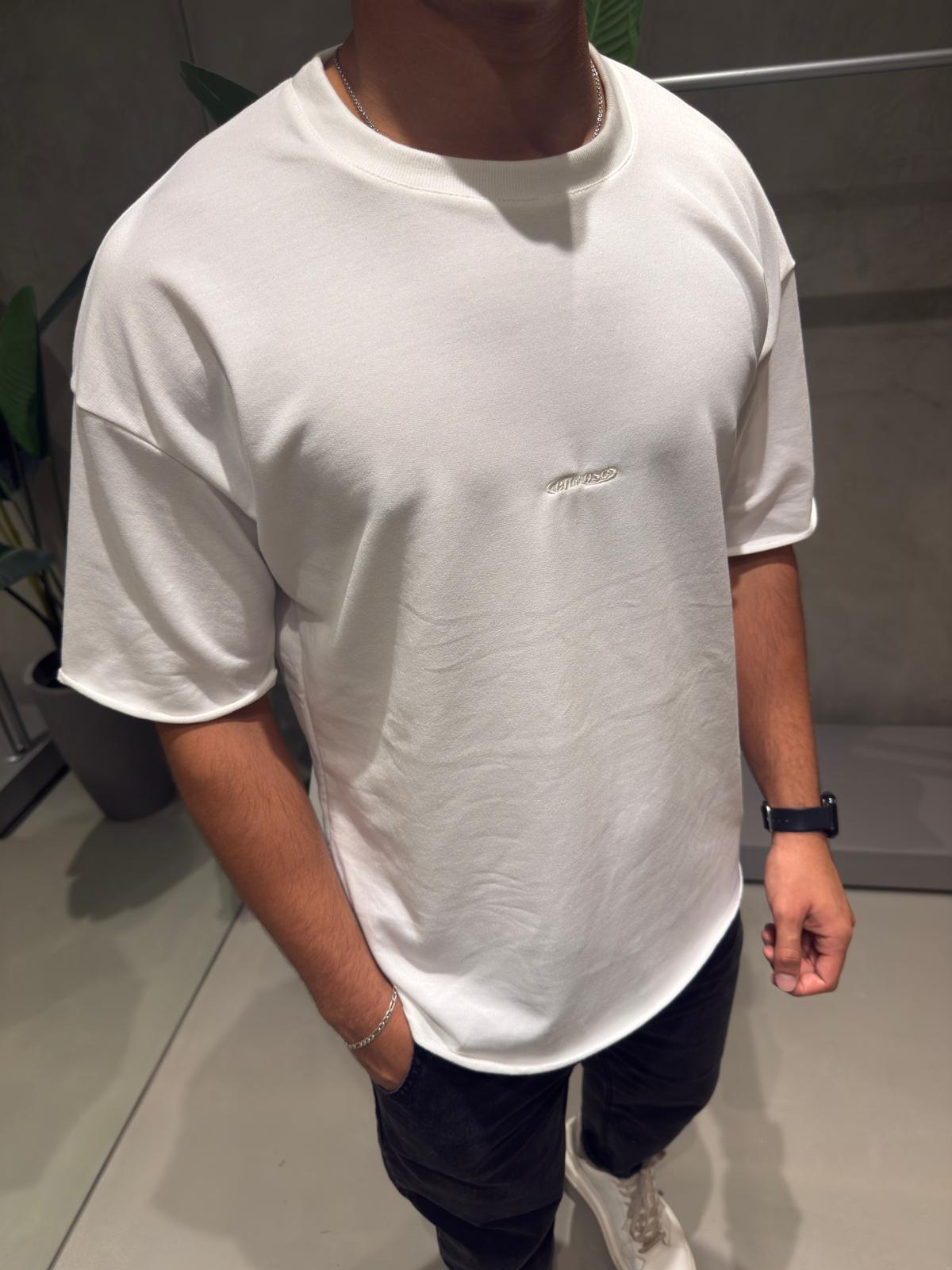 Remera Algodón Pesado BHN White