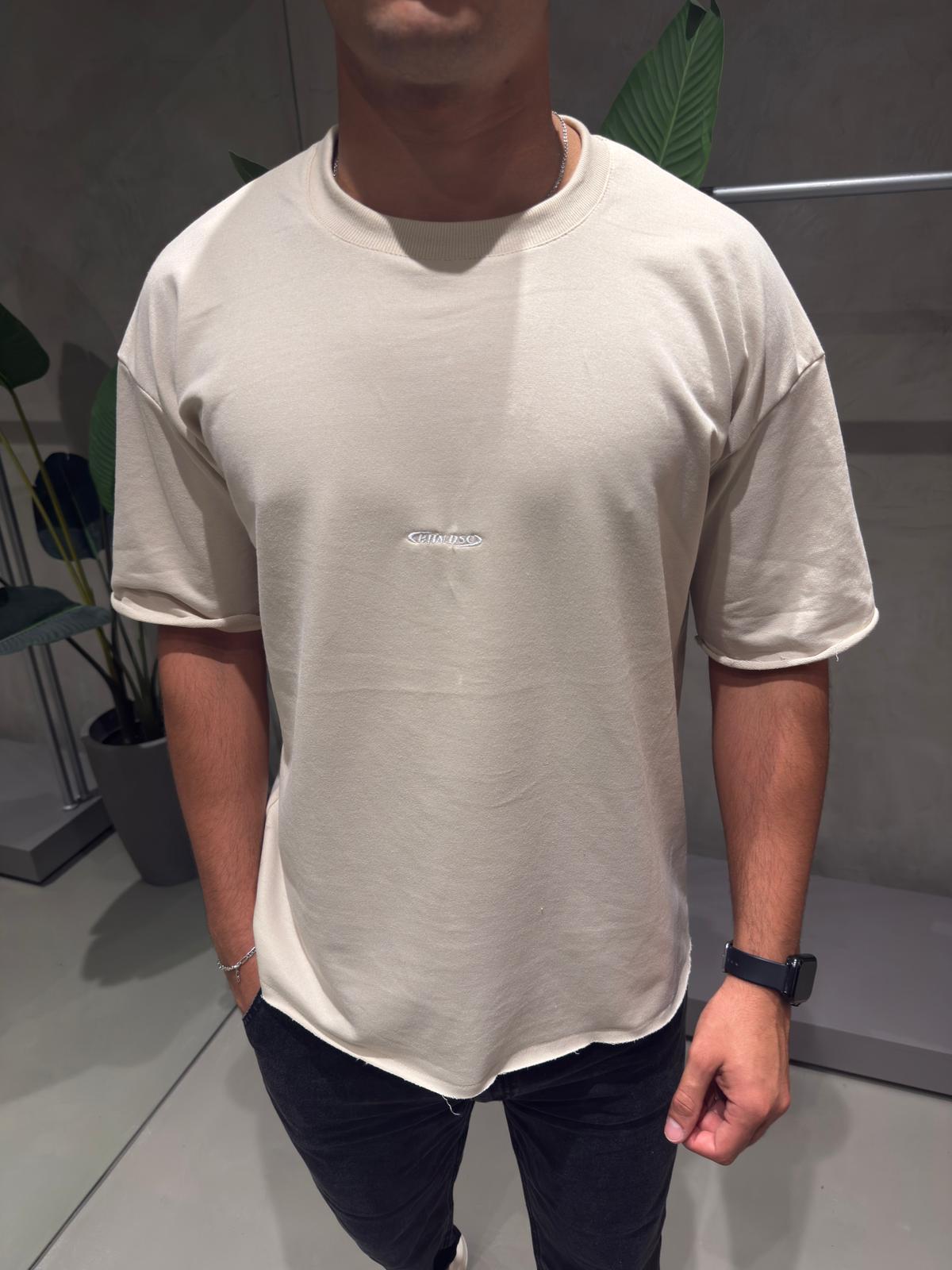 Remera Algodón Pesado BHN Beige