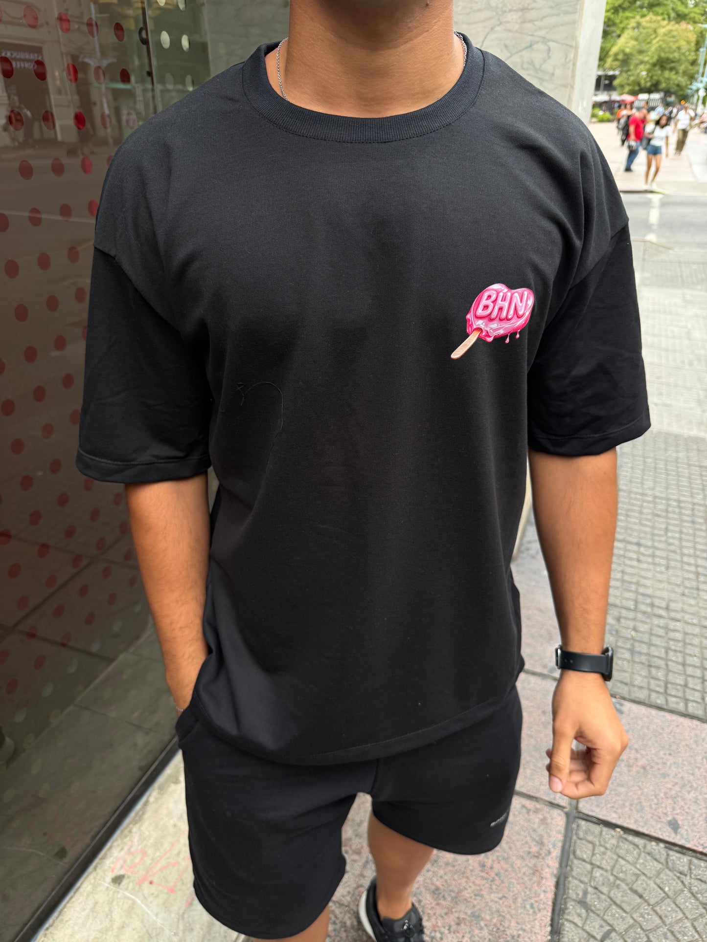 Remera Over Candy Black