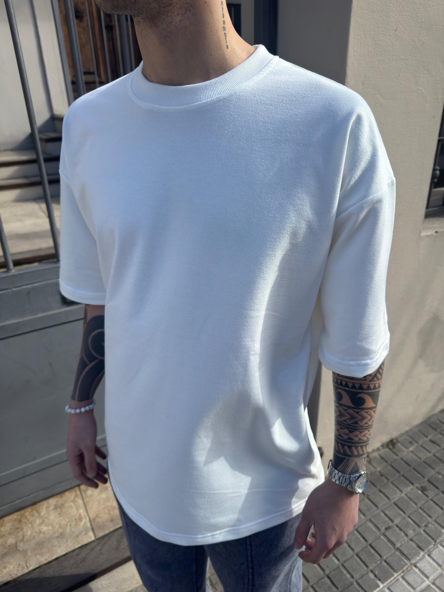 Remera Algodón Pesado White
