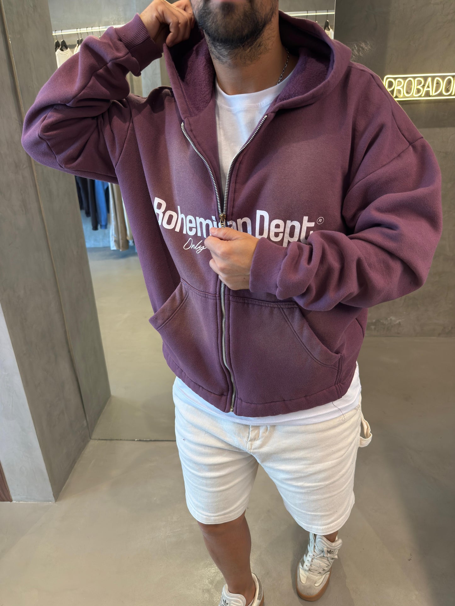 Campera Boxy Good Uva