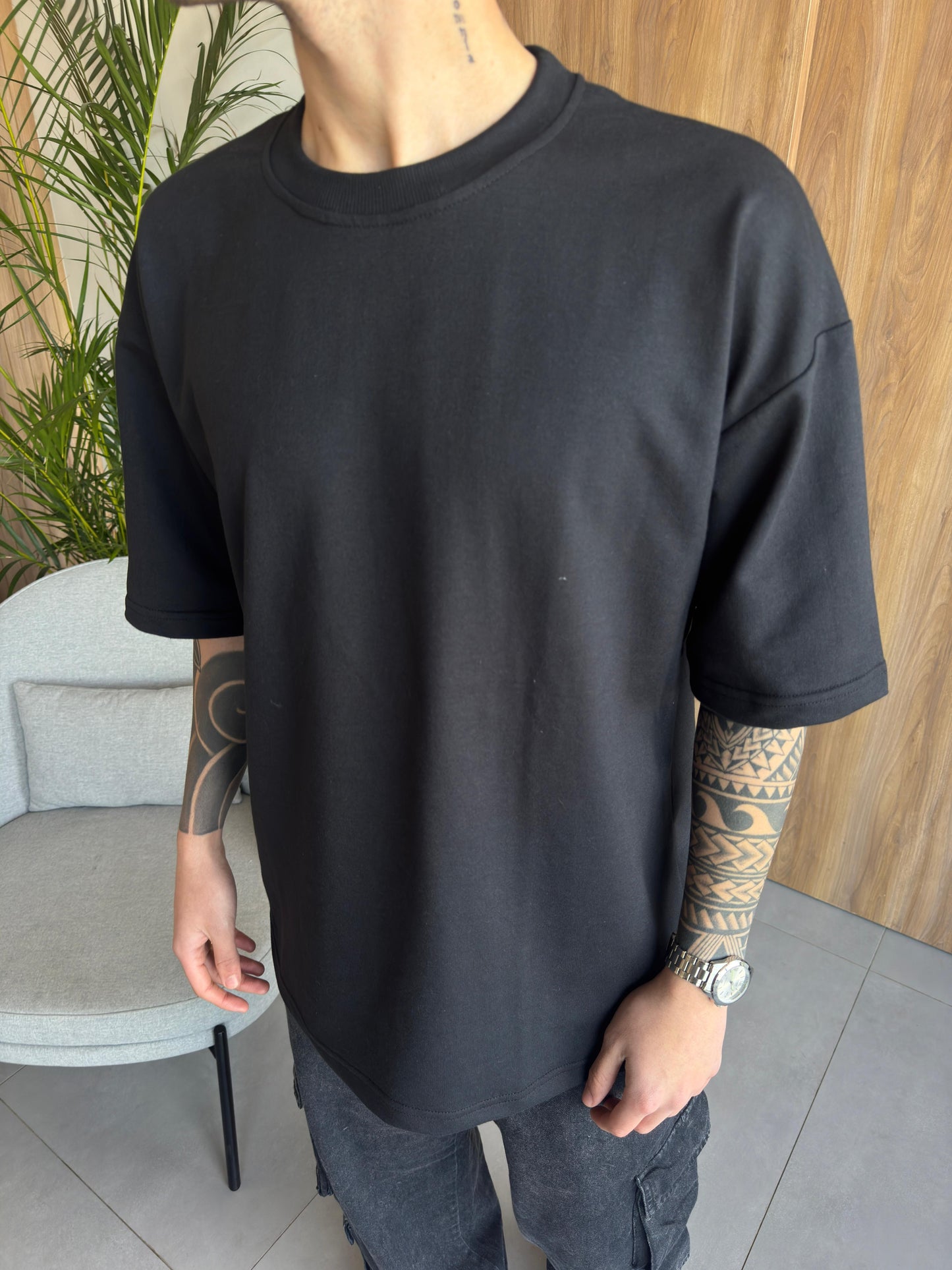Remera Algodón Pesado Black