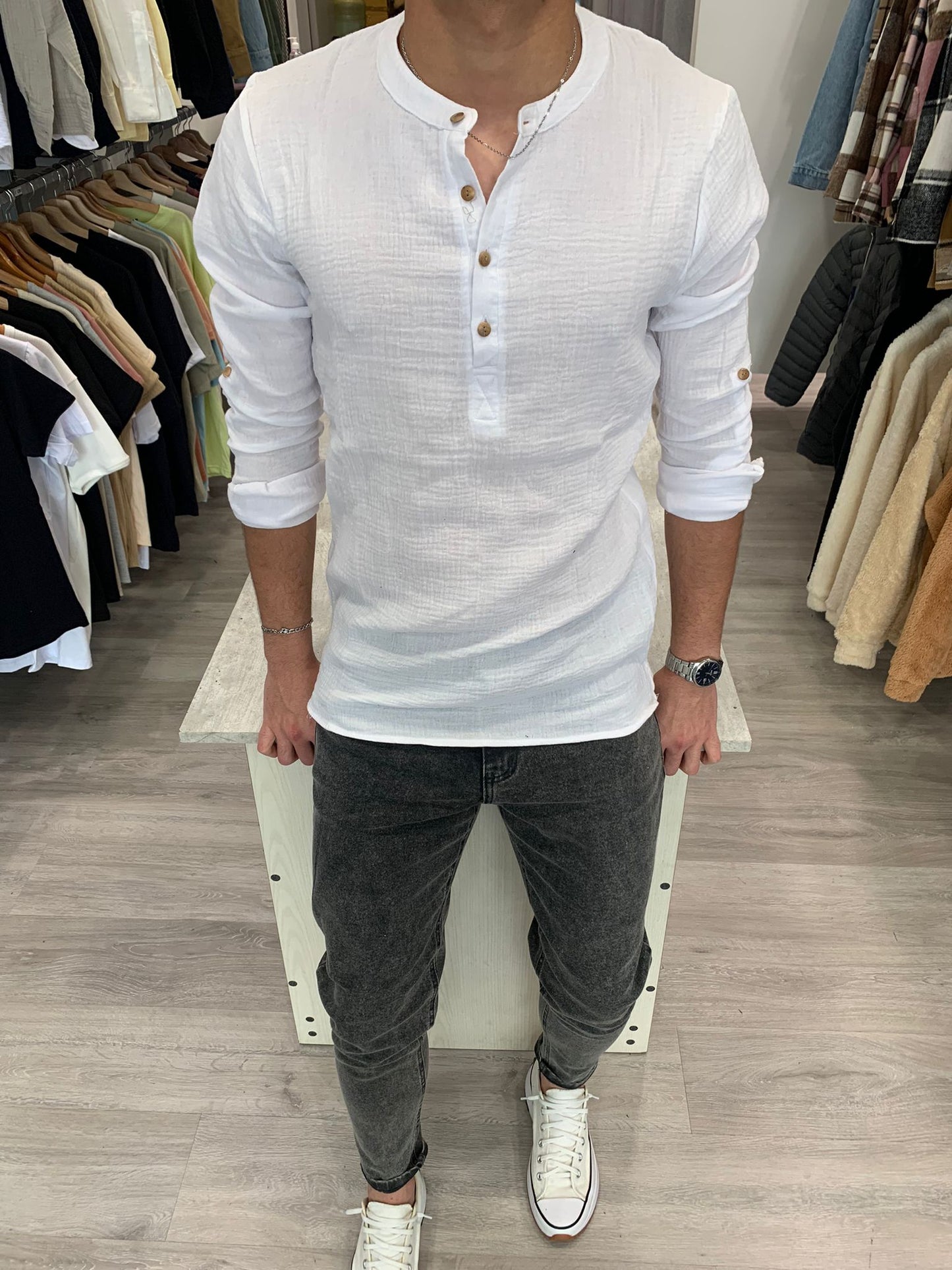Camisa Muselina White
