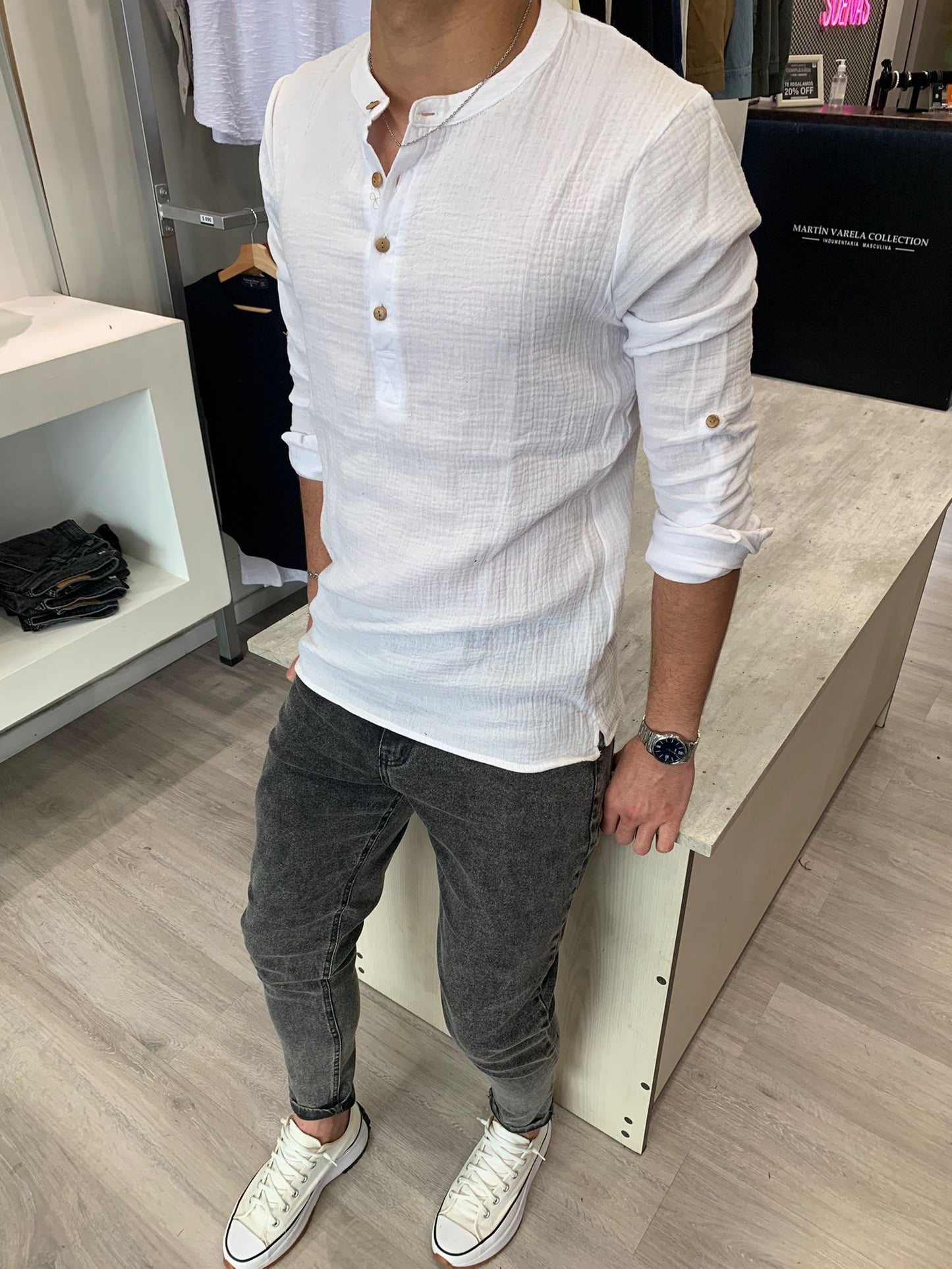 Camisa Muselina White
