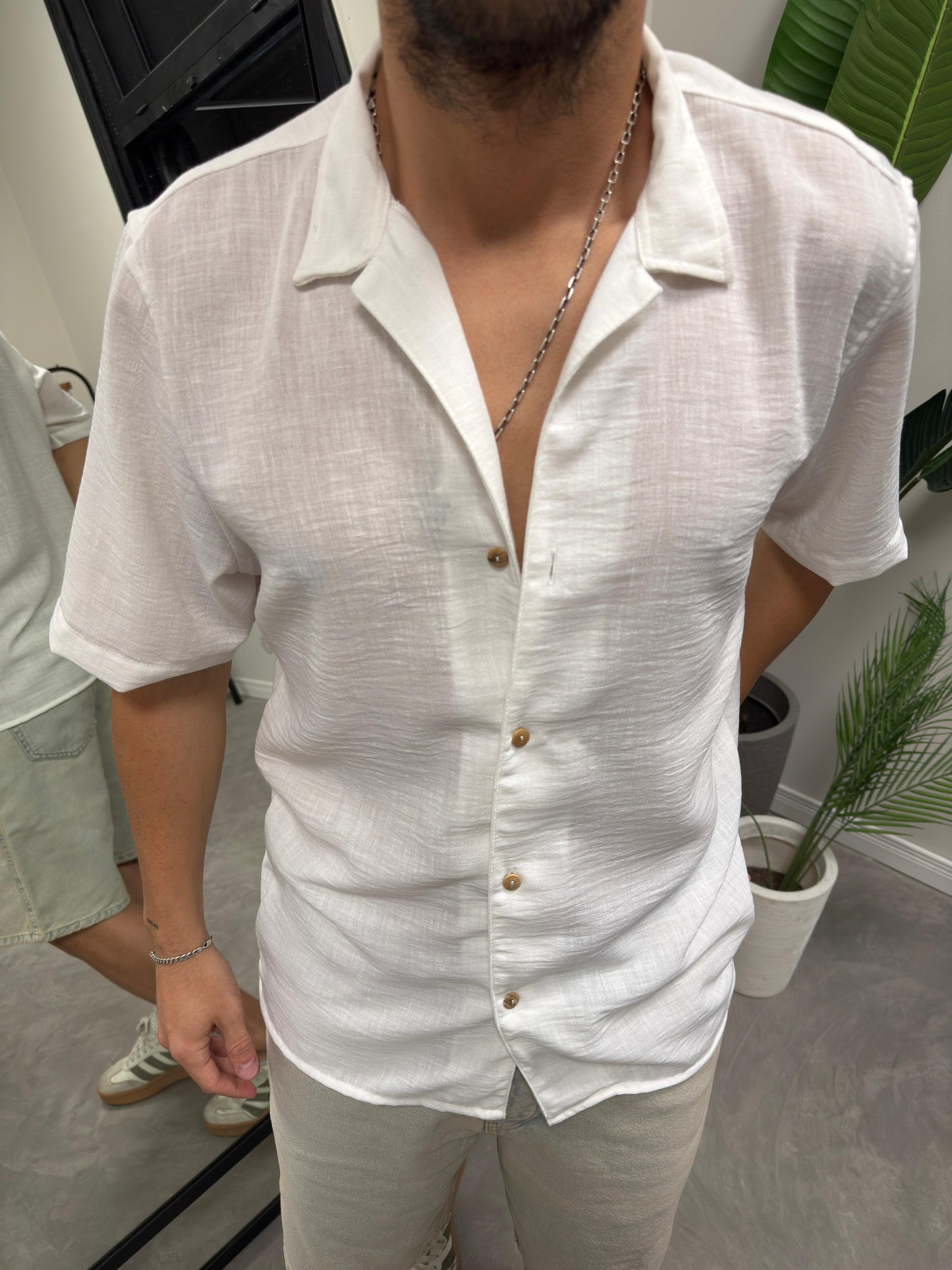 Camisa M/Corta Blanca
