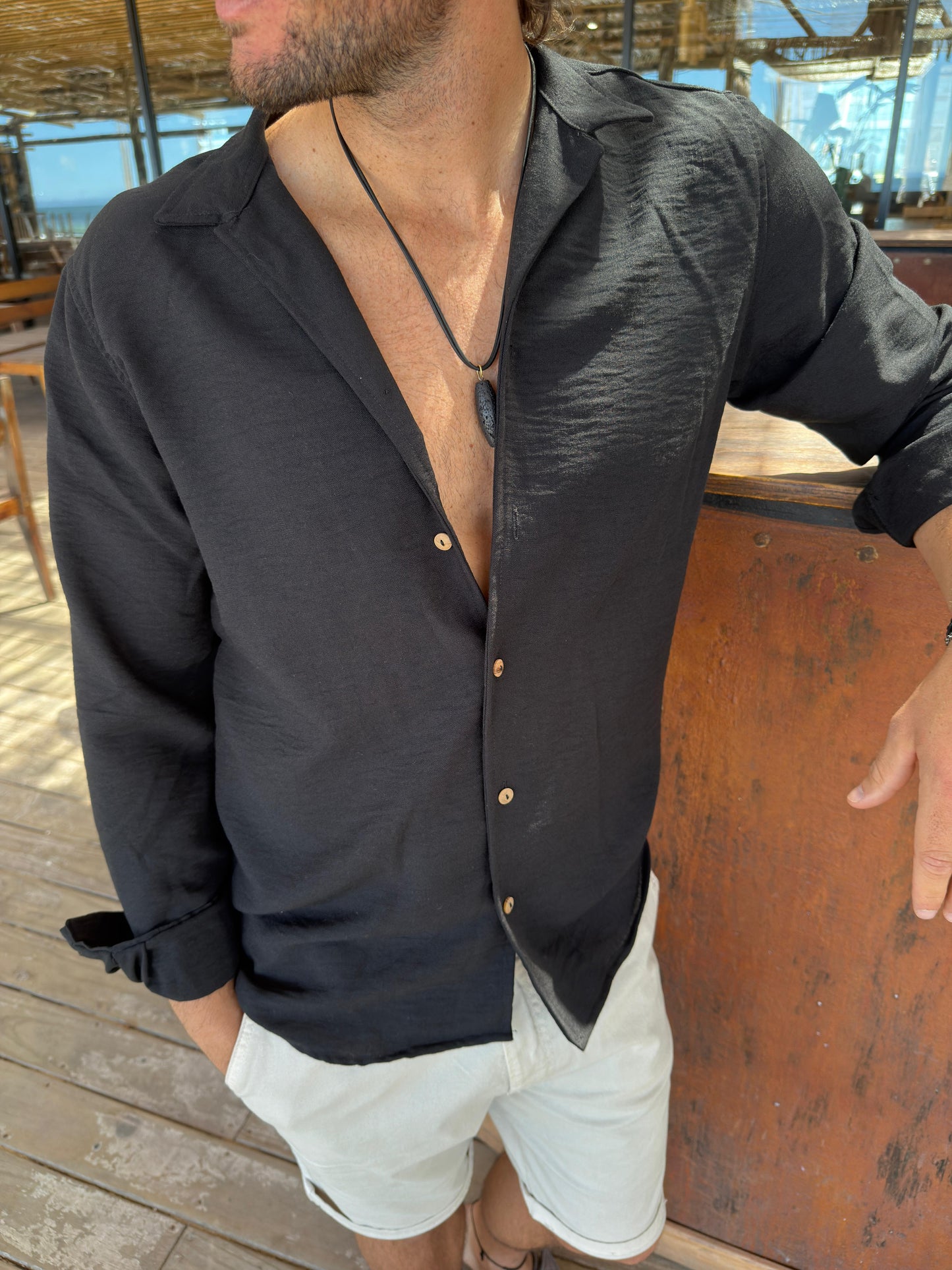 Camisa Fibrana Black