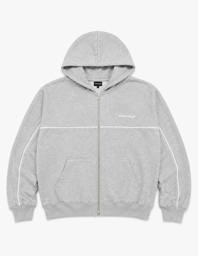 Campera Boxy Raya Gris