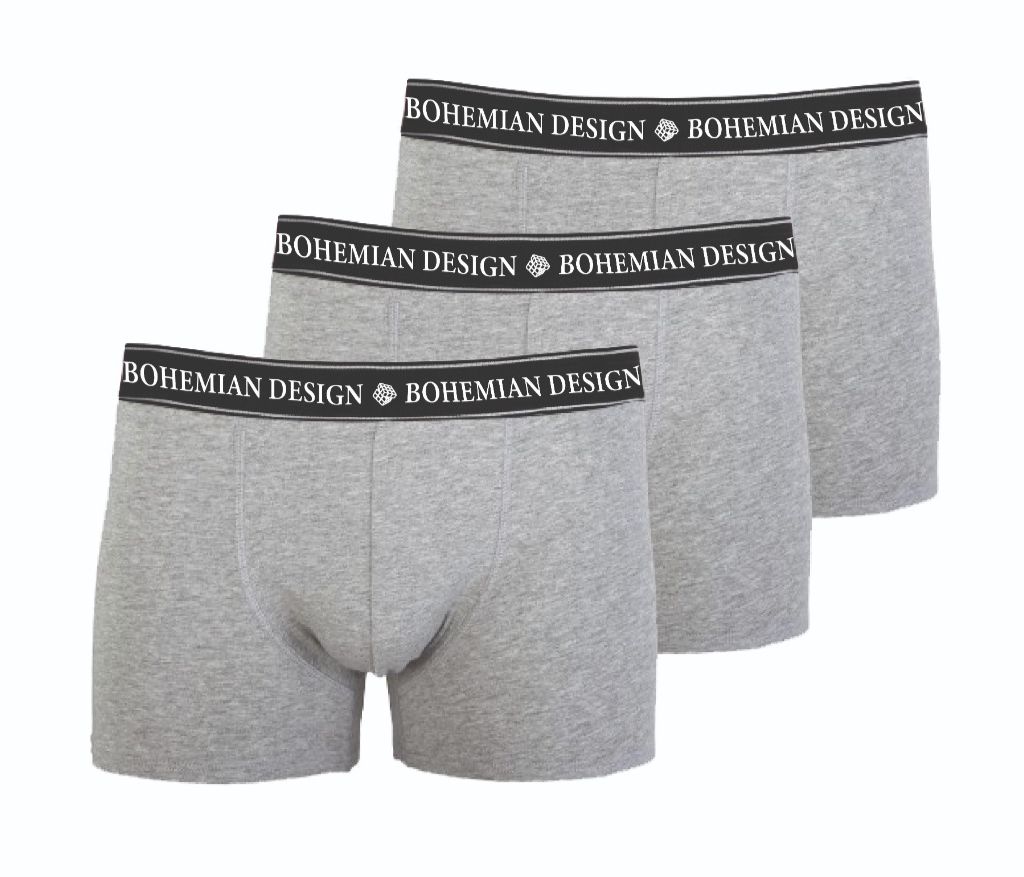 Pack x3 bóxers gris
