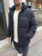 Campera Puffer Gamuza