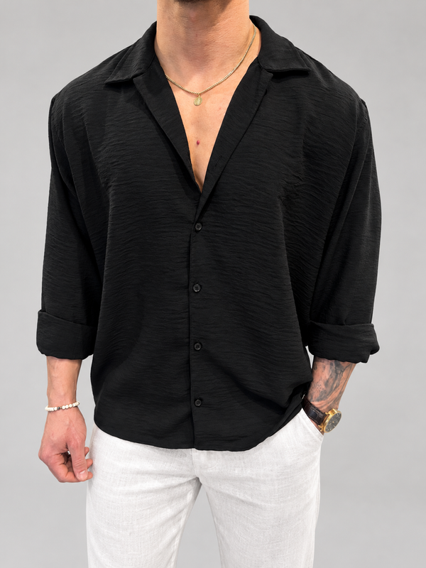 Camisa Fibrana Negra