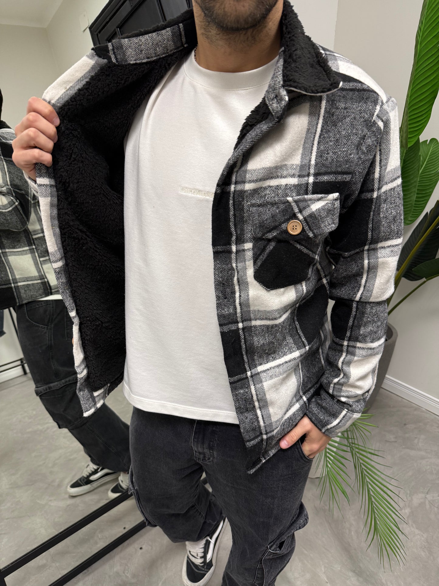 Chaqueta Paño Corderito Black