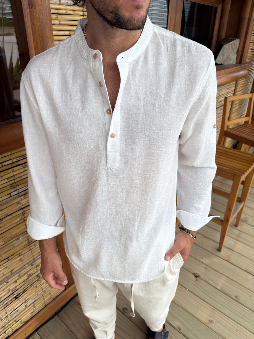 Camisola Mao Blanca