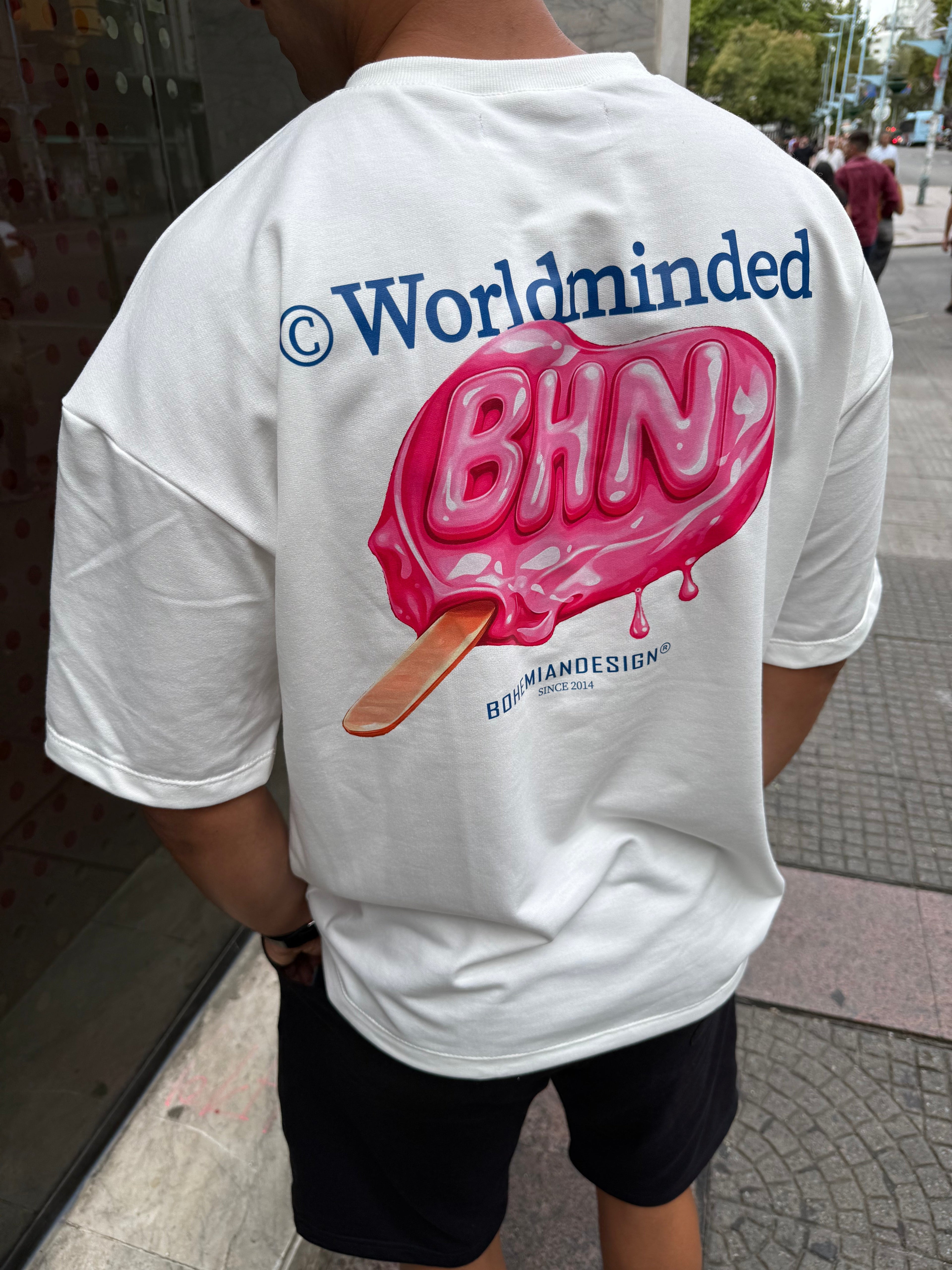 Remera Over Candy Blanca