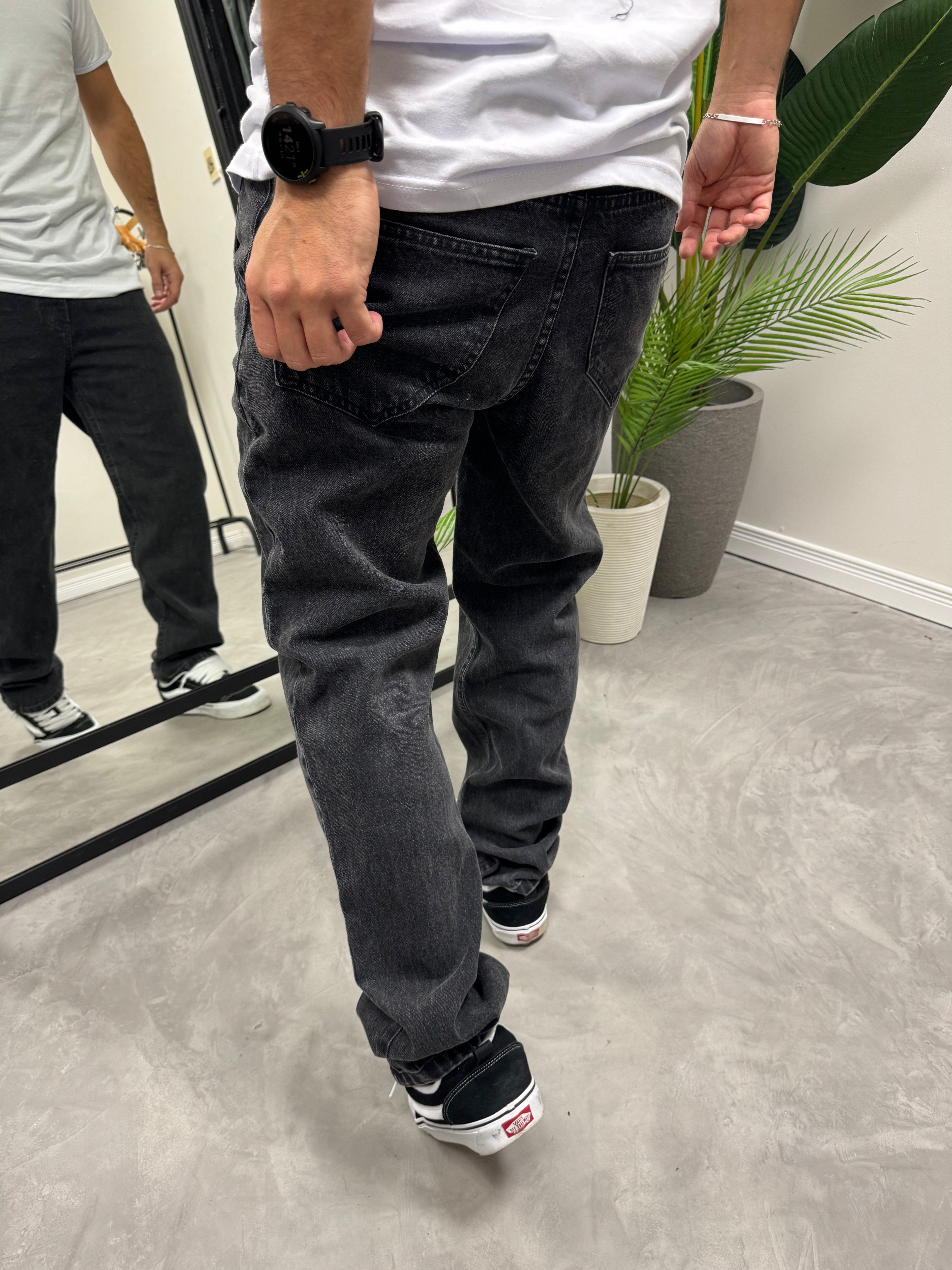 BAGGY Black Gastado