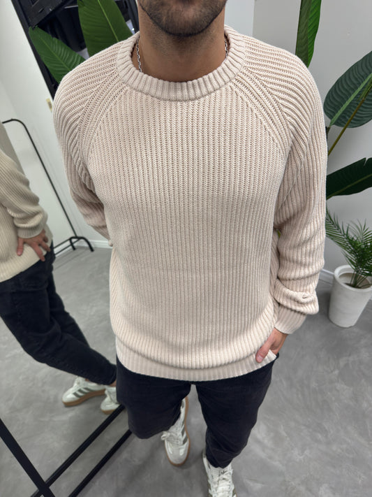 Buzo de Hilo Over Beige