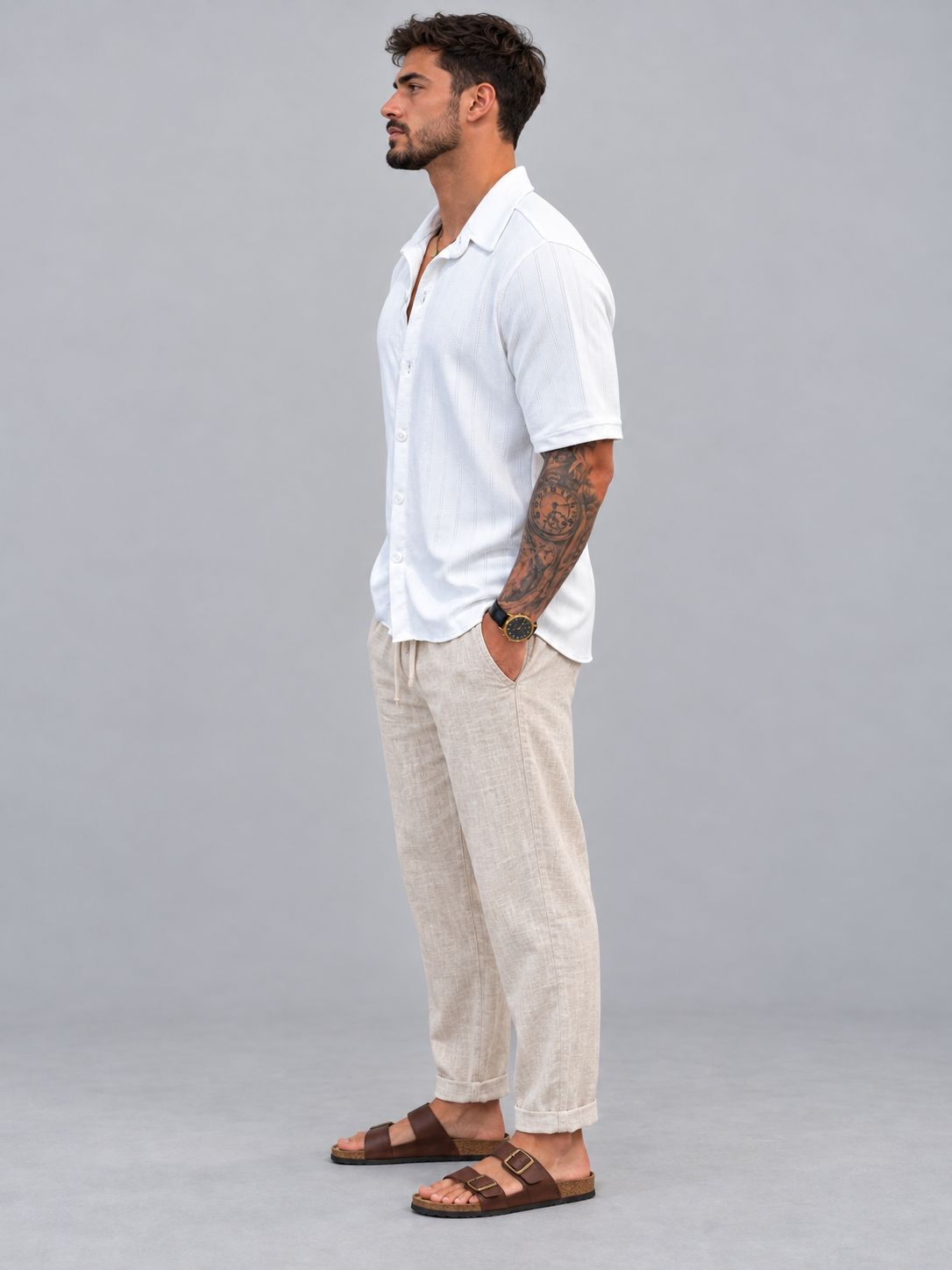 Camisa Tropicana White