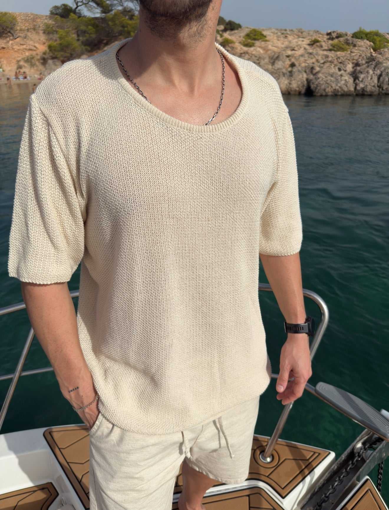 Buzo Tejido Beige