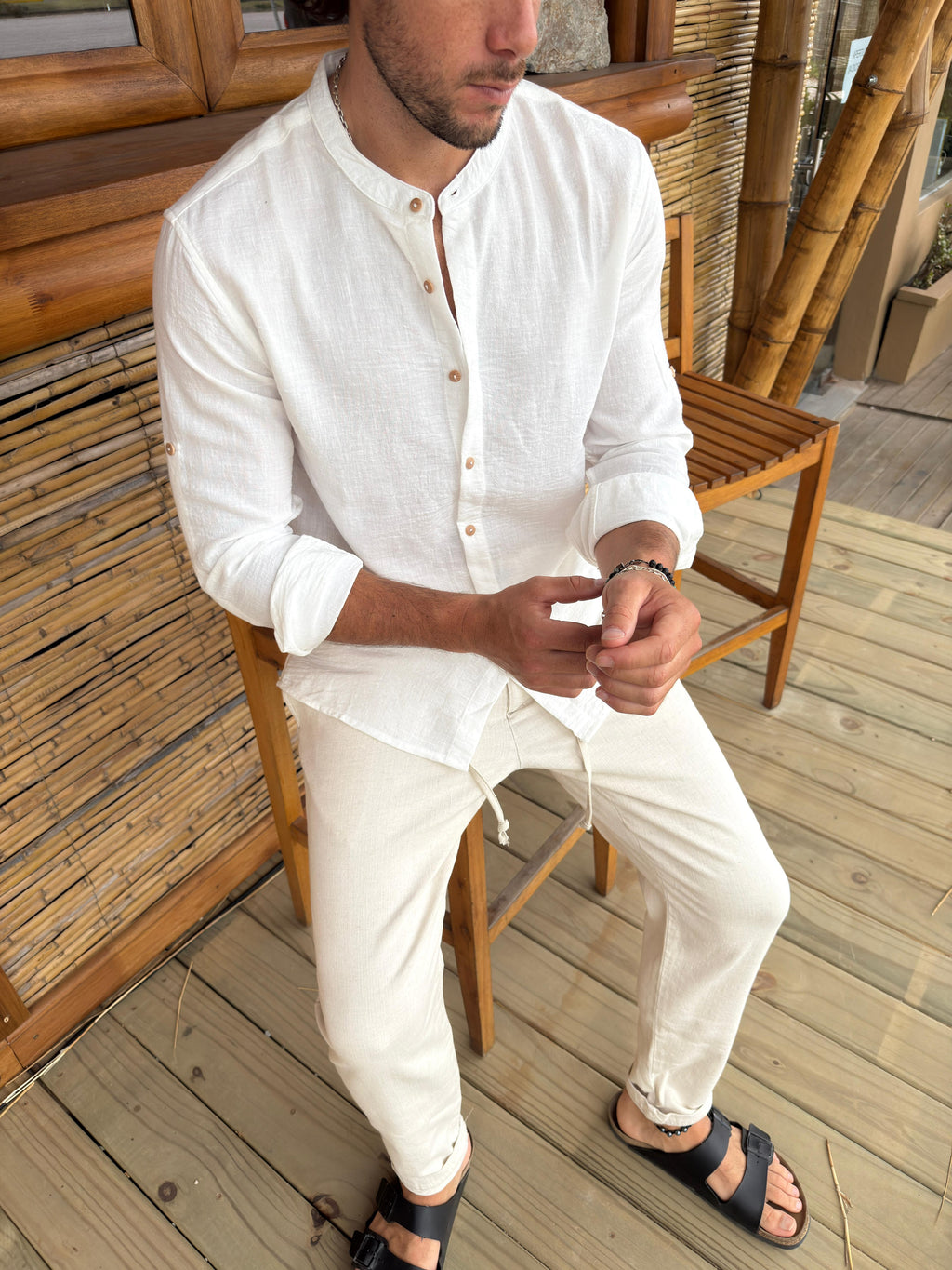 Camisa Mao Blanca