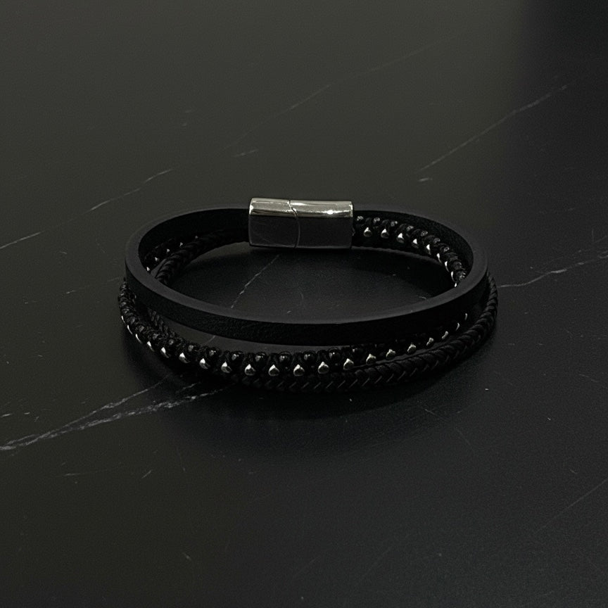 Pulsera triple Black