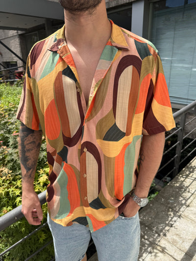 Camisa M/corta Multicolor