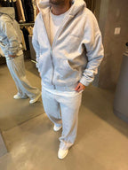 Campera Boxy Gris Clarito