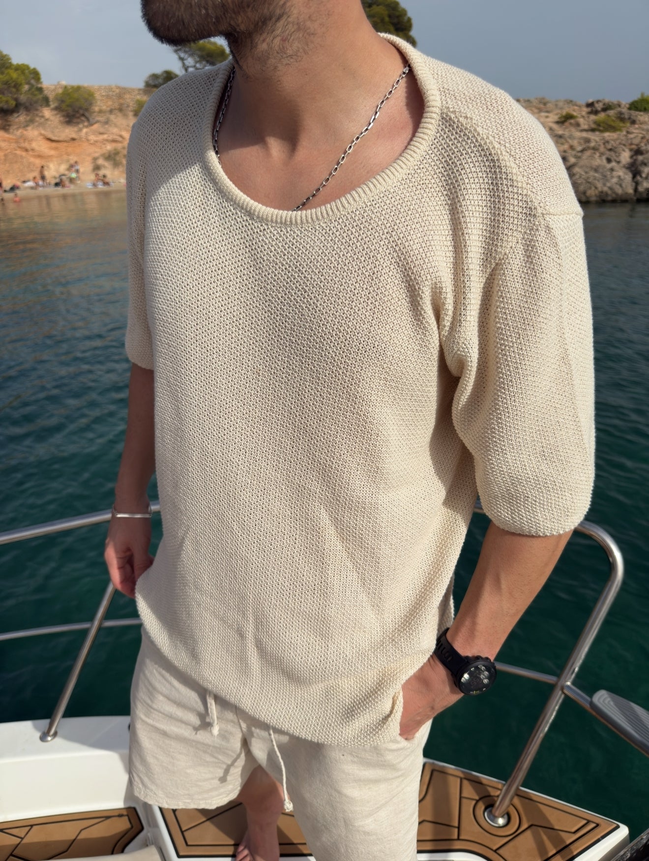 Buzo Tejido Beige