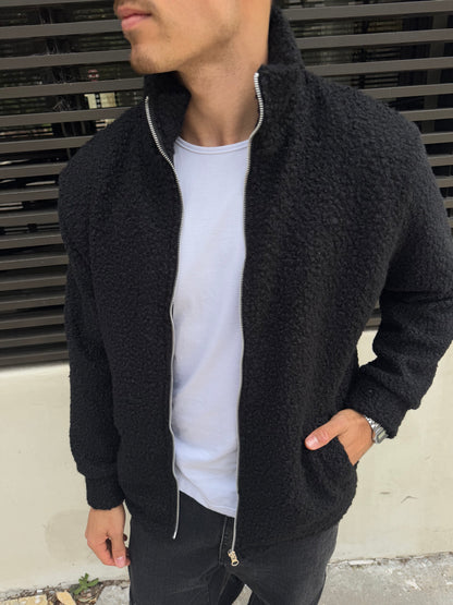 Campera Corderito Black