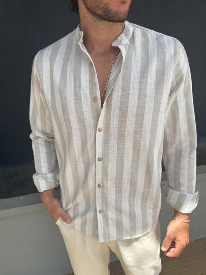 Camisa Lino Raya Beige