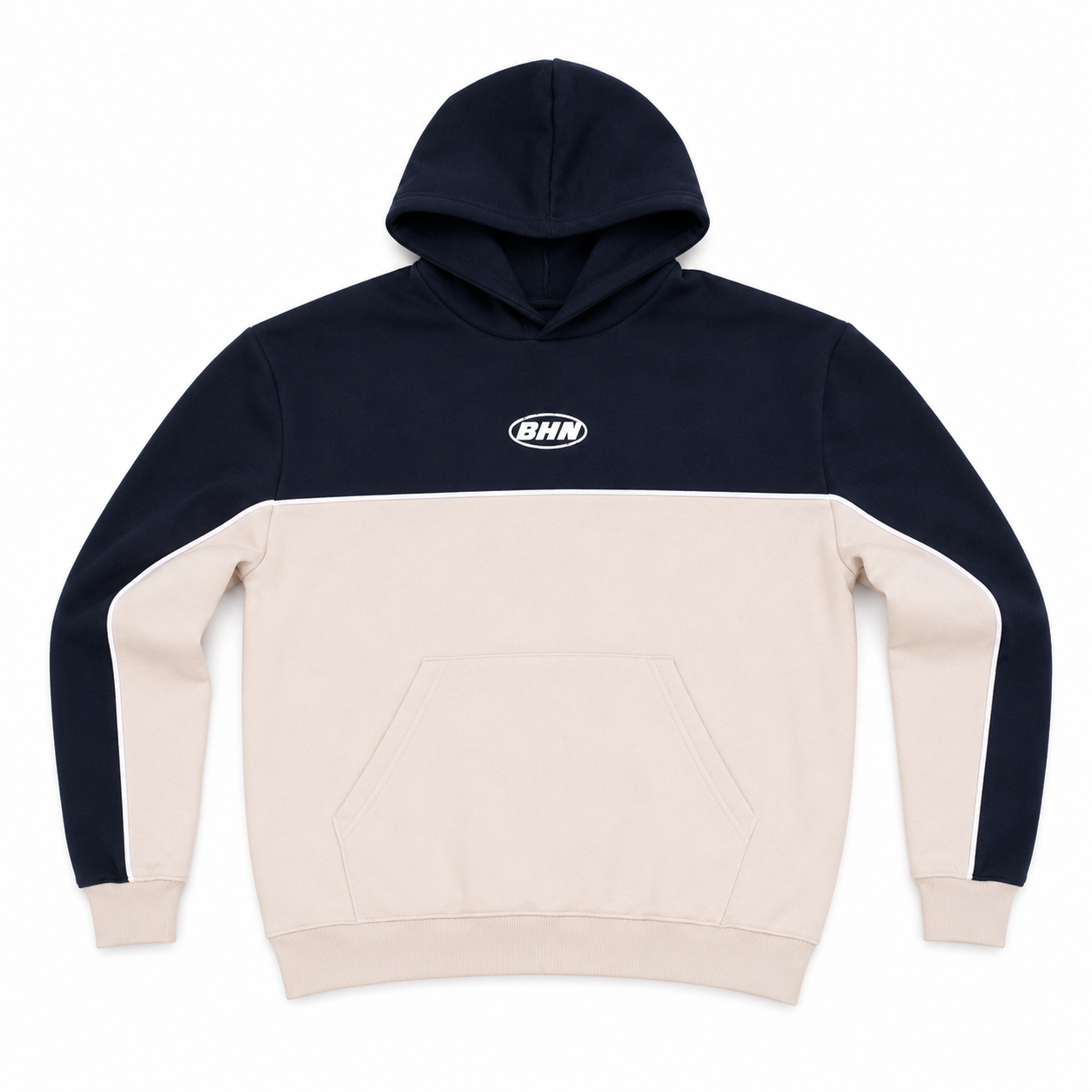 Hoodie Dúo Navy/ Cream