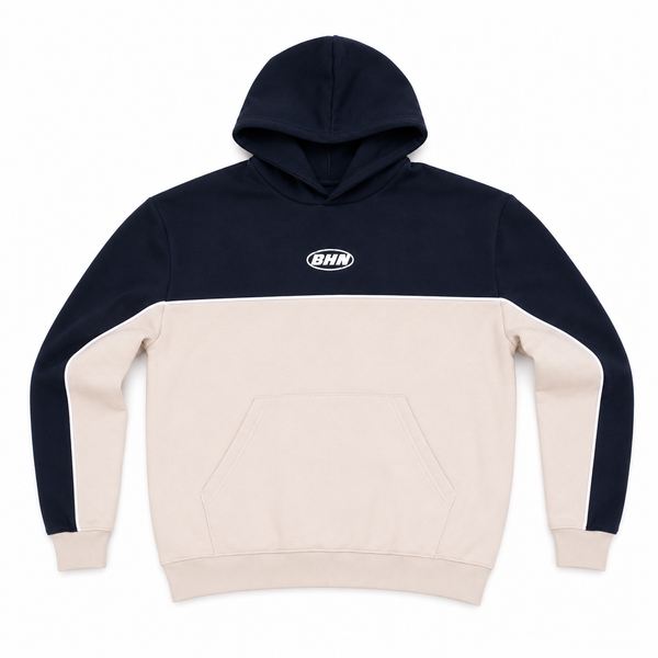 Hoodie Dúo Navy/ Cream