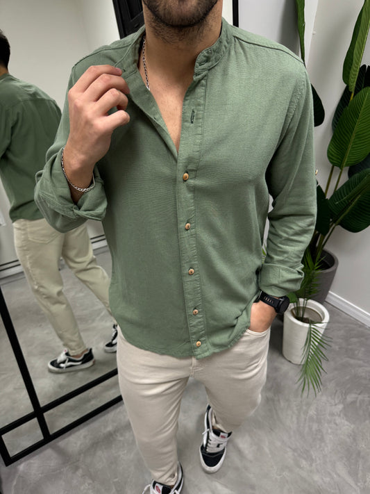 Camisa Mao Verde Safari