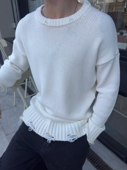 Sweater Over Blanco Roto