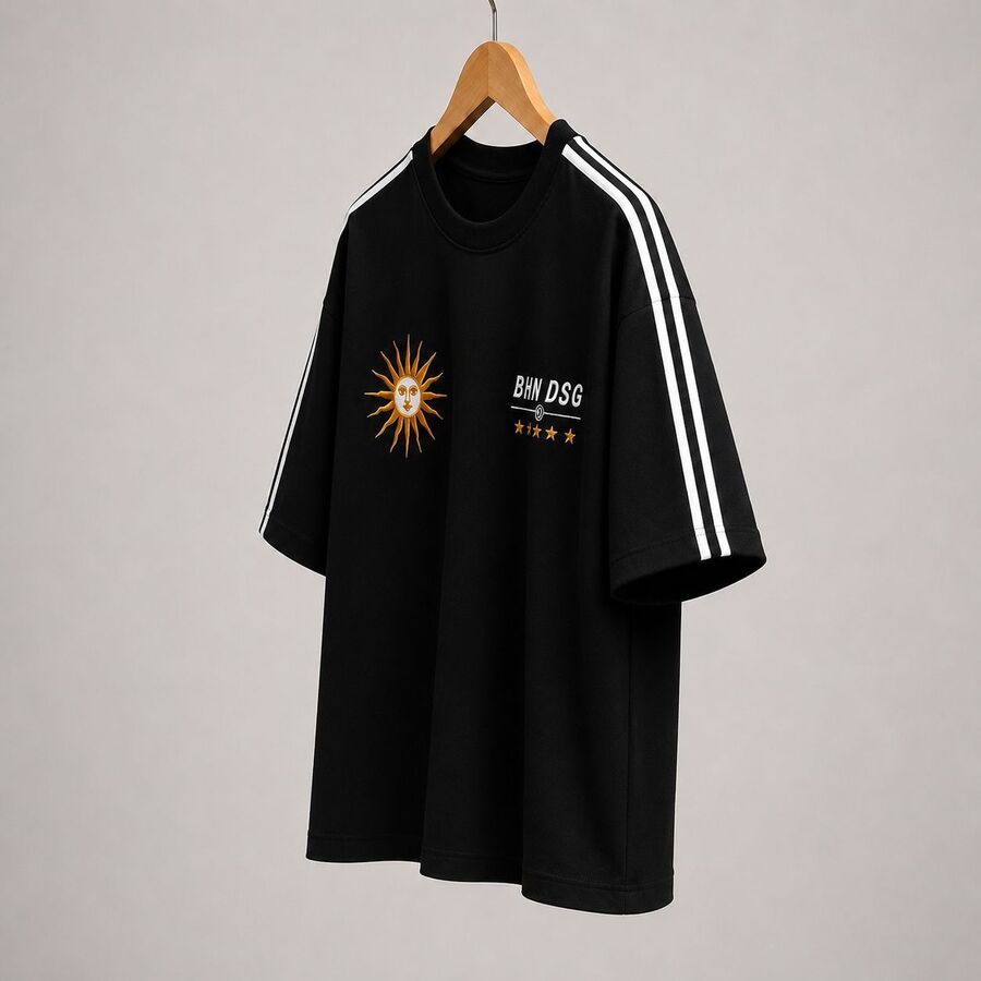 Remera Negra Uruguay