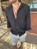 Camisa Cuello Black
