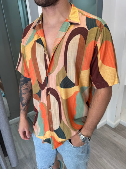 Camisa M/corta Multicolor