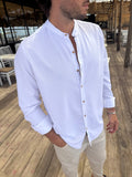 Camisa Mao Lino Blanco